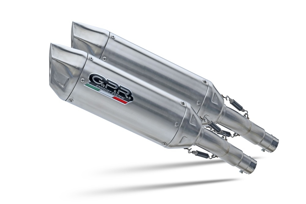 GPR exhaust compatible with  Suzuki GSX-R1000 2007-2008, Furore-X Inox, Dual slip-on including removable db killers and link pipes, EPA-compliant 