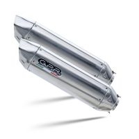GPR pot echappement compatible avec  Suzuki Gsx 1400  2001-2007, Furore-X Inox, Paire de pot d'échappement homologuées, livrées avec db killer amovible et raccords spécifiques 