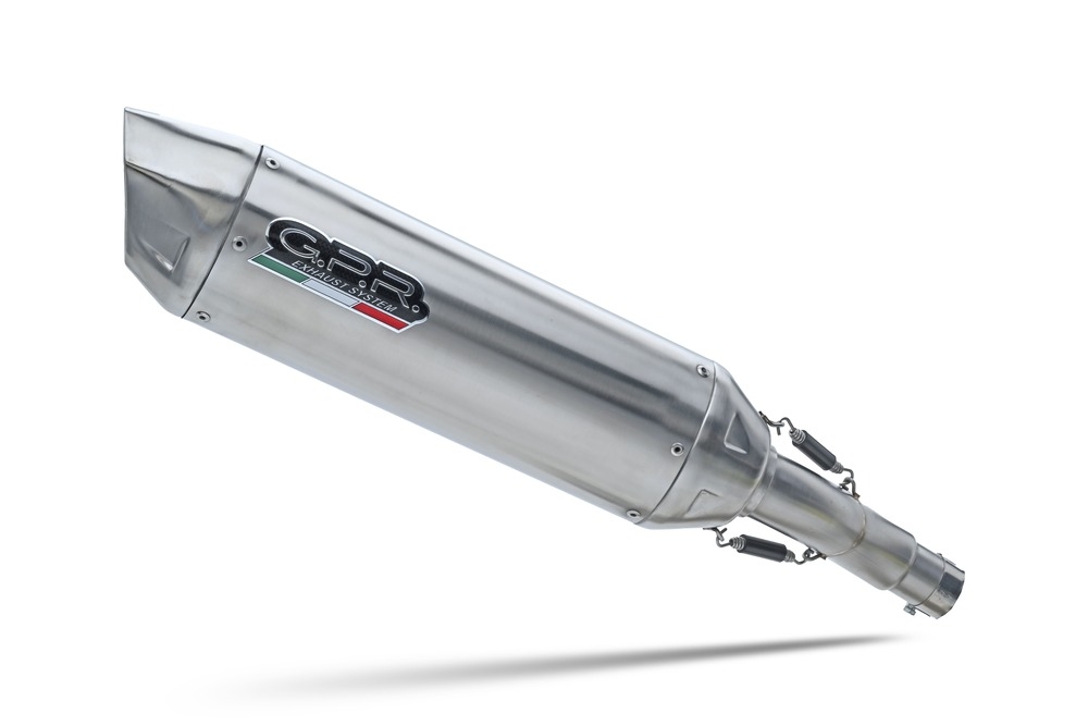 GPR pot echappement compatible avec  Suzuki Gsf 650 Bandit - S  2005-2006, Furore-X Inox, Échappement légal, homologué,silencieux avec db killer amovible et tuyau de liaison spécifique 