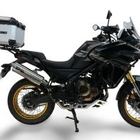 Top case GPR TECH compatible with  Voge 625DSX 2024/2026 e5 Top Case Alpitech en aluminium, couleur argent avec plaque spécifique incluse Capacité Litres 35