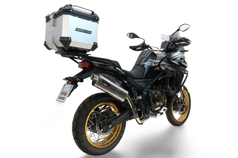 Top case GPR TECH compatible with  Voge 625DSX 2024/2026 e5 Top Case Alpitech en aluminium, couleur argent avec plaque spécifique incluse Capacité Litres 35