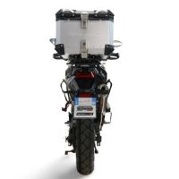 Top case GPR TECH compatible with  Voge 625DSX 2024/2026 e5 Top Case Alpitech en aluminium, couleur argent avec plaque spécifique incluse Capacité Litres 35