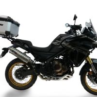 Top case GPR TECH compatible with  Voge 625DSX 2024/2026 e5 Top Case Alpitech en aluminium, couleur argent avec plaque spécifique incluse Capacité Litres 45