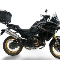 Top case GPR TECH compatible with  Voge 625DSX 2024/2026 e5 Top Case Alpitech en aluminium, couleur noire avec plaque spécifique incluse Capacité Litres 55