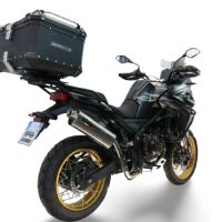 Top case GPR TECH compatible with  Voge 625DSX 2024/2026 e5 Top Case Alpitech en aluminium, couleur noire avec plaque spécifique incluse Capacité Litres 45