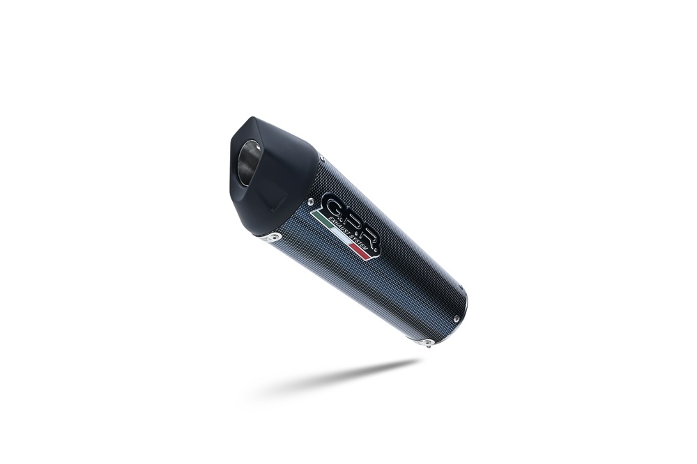 GPR exhaust compatible with  Zontes 350 T1 ADV 2022-2024, New Grand Prix Evo Poppy, Slip-on exhaust including removable db killer and link pipe, EPA-compliant 