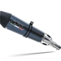 GPR exhaust compatible with  Zontes 350 GK 2022-2024, New Grand Prix Evo Poppy, Slip-on exhaust including removable db killer and link pipe, EPA-compliant 