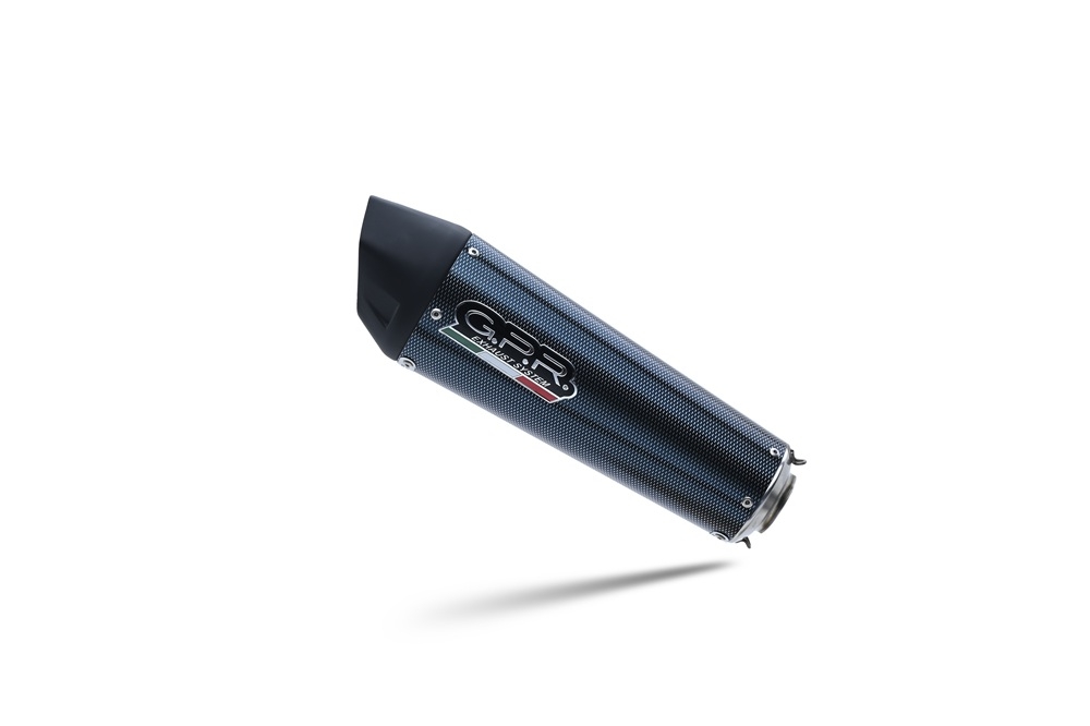 GPR exhaust compatible with  Zontes 350 T1 ADV 2022-2024, New Grand Prix Evo Poppy, Slip-on exhaust including removable db killer and link pipe, EPA-compliant 