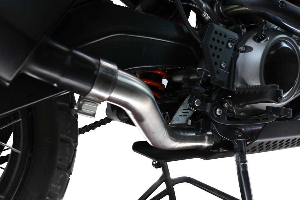 GPR pot echappement compatible avec Harley Davidson Pan America 1250 2020-2024, Cut-Box Racing, Éliminateur de boîte coupée 