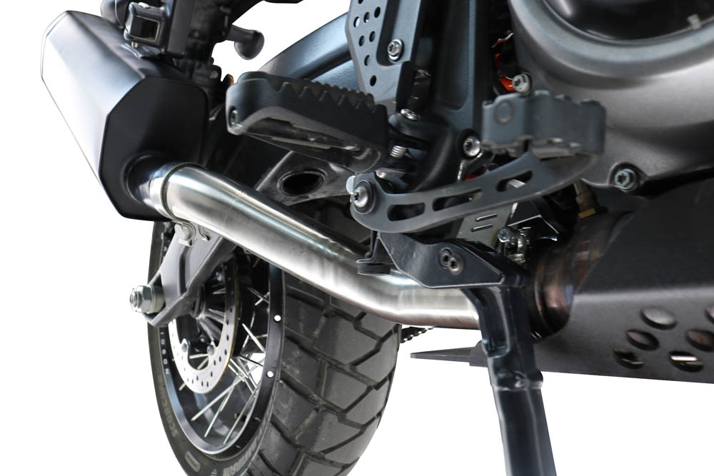 GPR pot echappement compatible avec Harley Davidson Pan America 1250 2020-2024, Cut-Box Racing, Éliminateur de boîte coupée 