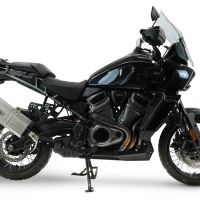 GPR exhaust compatible with Harley Davidson Pan America 1250 2020-2024, Hyper Sonic Titanium, Slip-on exhaust including removable db killer and link pipe, EPA-compliant 