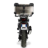GPR exhaust compatible with Harley Davidson Pan America 1250 2020-2024, Hyper Sonic Black Titanium, Slip-on exhaust including removable db killer and link pipe, EPA-compliant 