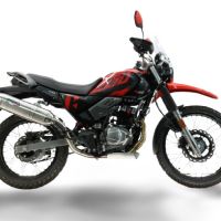 GPR exhaust compatible with Hero Xpulse 200 4V 2021-2024, Furore-X Acciaio Inox, Full system including silencer approved for noise,db killer and catalyst, EPA-compliant compliant for inspection 