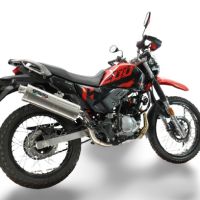 GPR exhaust compatible with Hero Xpulse 200 4V 2021-2024, Trioval, Full system exhaust, including removable db killer 