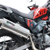 GPR exhaust compatible with Hero Xpulse 200 4V 2021-2024, Trioval, Full system exhaust, including removable db killer 