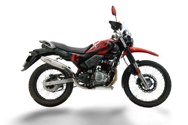 GPR exhaust compatible with Hero Xpulse 200 4V 2021-2024, Deeptone Inox, Full system exhaust, including removable db killer 