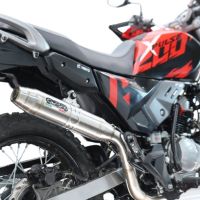 GPR exhaust compatible with Hero Xpulse 200 4V 2021-2024, Deeptone Inox, Full system exhaust, including removable db killer 