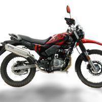 GPR exhaust compatible with Hero Xpulse 200 4V 2021-2024, Satinox , Full system exhaust, including removable db killer 