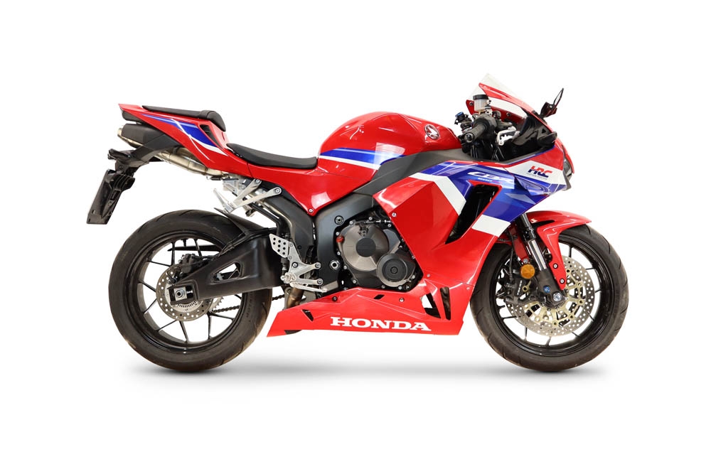 GPR pot echappement compatible avec Honda Cbr 600 Rr 2024-2026, Deeptone Inox, Pot d'échappement complet racing, compris de collecteur et db killer amovible, sans homologation 