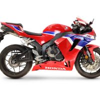 GPR pot echappement compatible avec Honda Cbr 600 Rr 2024-2026, Deeptone Inox, Pot d'échappement complet racing, compris de collecteur et db killer amovible, sans homologation 