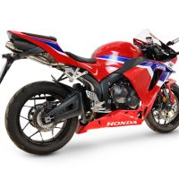 GPR pot echappement compatible avec Honda Cbr 600 Rr 2024-2026, Deeptone Inox, Pot d'échappement complet racing, compris de collecteur et db killer amovible, sans homologation 