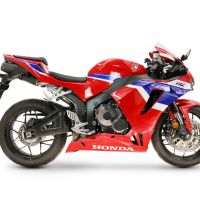 GPR pot echappement compatible avec Honda Cbr 600 Rr 2024-2026, M3 Black Titanium, Pot d'échappement complet racing, compris de collecteur et db killer amovible, sans homologation 