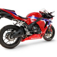 GPR pot echappement compatible avec Honda Cbr 600 Rr 2024-2026, M3 Black Titanium, Pot d'échappement complet racing, compris de collecteur et db killer amovible, sans homologation 