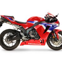 GPR pot echappement compatible avec Honda Cbr 600 Rr 2024-2026, M3 Titanium Natural, Pot échappement racing, avec les tuyaux de liaison, article sans homologation 