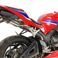 GPR pot echappement compatible avec Honda Cbr 600 Rr 2024-2026, M3 Titanium Natural, Pot échappement racing, avec les tuyaux de liaison, article sans homologation 