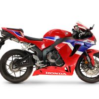GPR pot echappement compatible avec Honda Cbr 600 Rr 2024-2026, Tiburon Titanium, Pot d'échappement complet racing, compris de collecteur et db killer amovible, sans homologation 