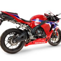 GPR pot echappement compatible avec Honda Cbr 600 Rr 2024-2026, Tiburon Titanium, Pot d'échappement complet racing, compris de collecteur et db killer amovible, sans homologation 
