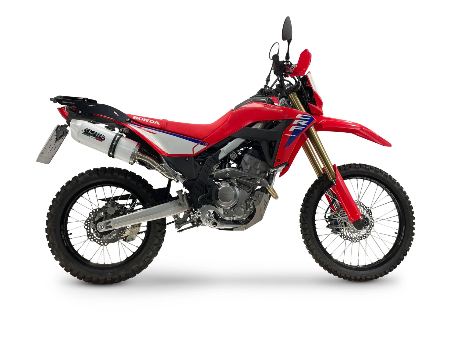GPR pot echappement compatible avec Honda Crf 300 L - Rally 2025-2026, Albus Ceramic, Pot Echappement homologué pour les marchés non européens 