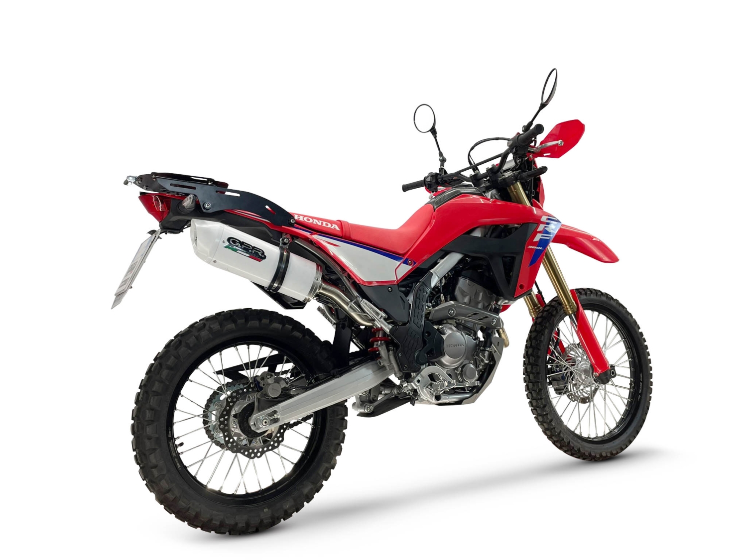 GPR pot echappement compatible avec Honda Crf 300 L - Rally 2025-2026, Albus Ceramic, Pot Echappement homologué pour les marchés non européens 