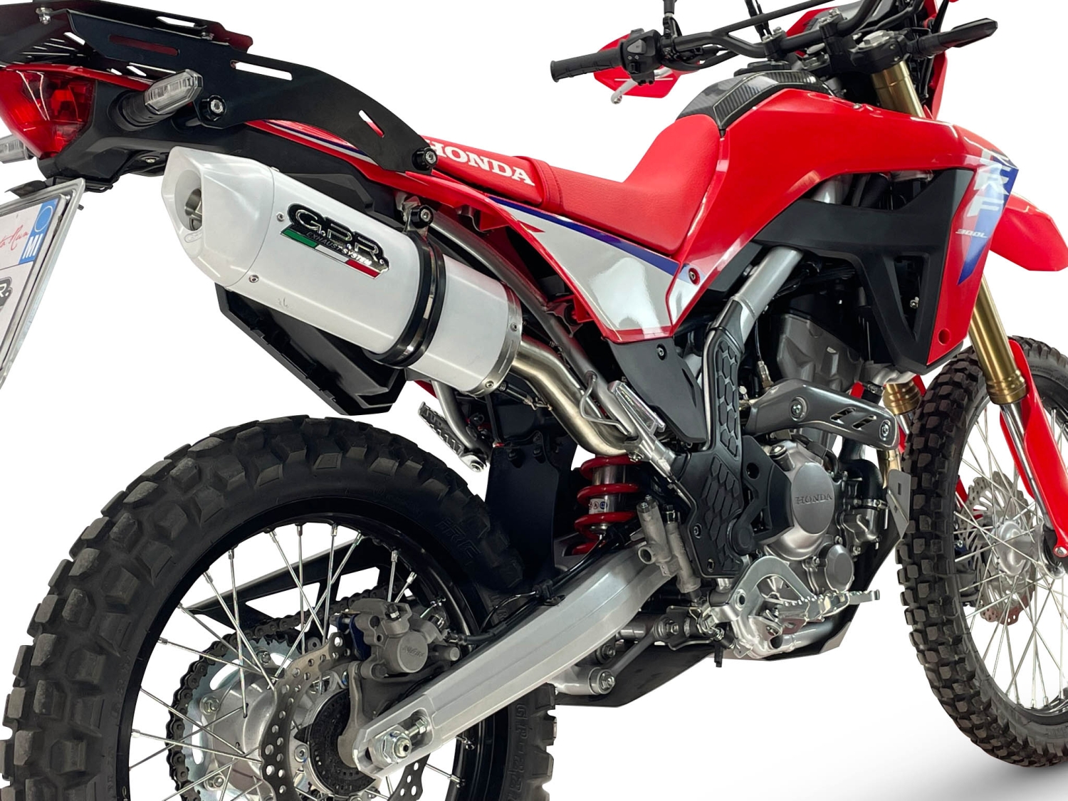 GPR pot echappement compatible avec Honda Crf 300 L - Rally 2025-2026, Albus Ceramic, Pot Echappement homologué pour les marchés non européens 