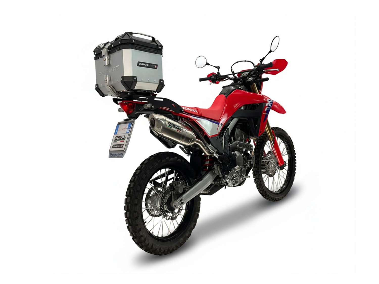 GPR pot echappement compatible avec Honda Crf 300 L - Rally 2025-2026, Furore-X Inox, Pot Echappement homologué pour les marchés non européens 