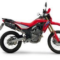 GPR pot echappement compatible avec Honda Crf 300 L - Rally 2025-2026, Furore Nero, Pot echappement racing,silencieux avec db killer et des tuyaux de liaison sans homologation 
