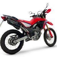 GPR pot echappement compatible avec Honda Crf 300 L - Rally 2025-2026, Furore Nero, Pot echappement racing,silencieux avec db killer et des tuyaux de liaison sans homologation 