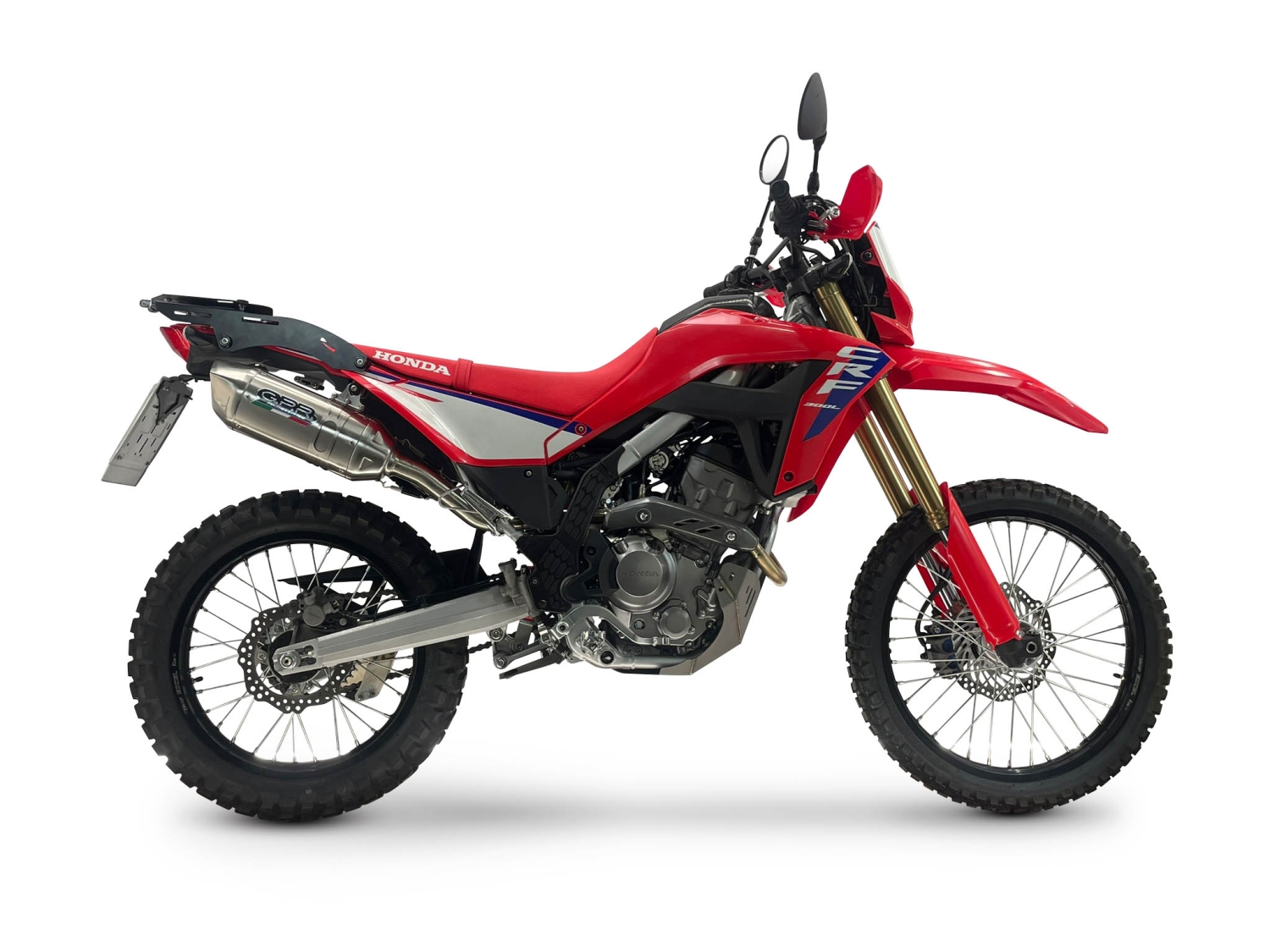 GPR pot echappement compatible avec Honda Crf 300 L - Rally 2025-2026, Furore-X Inox, Pot Echappement homologué pour les marchés non européens 