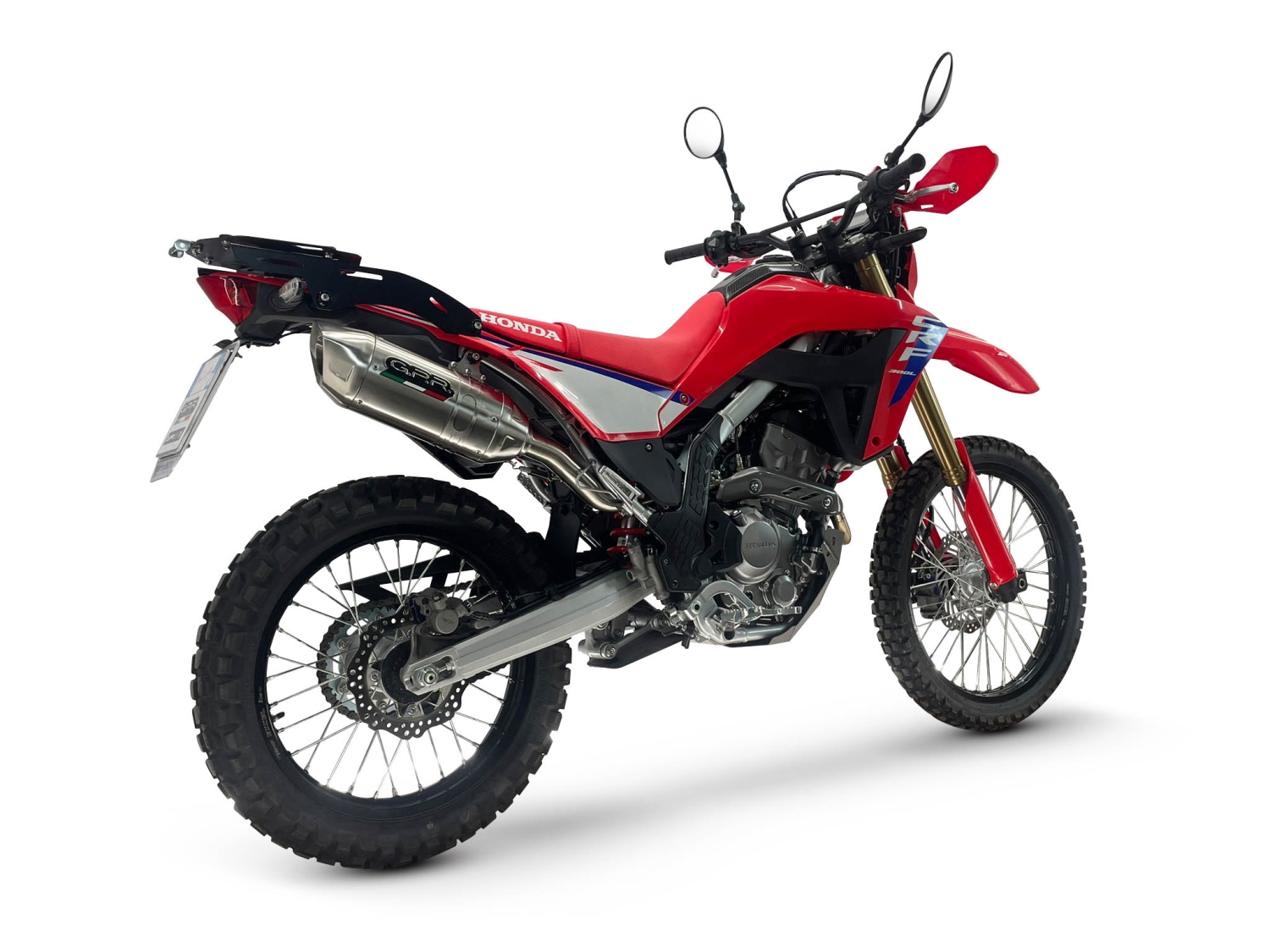 GPR pot echappement compatible avec Honda Crf 300 L - Rally 2025-2026, Furore-X Inox, Pot Echappement homologué pour les marchés non européens 