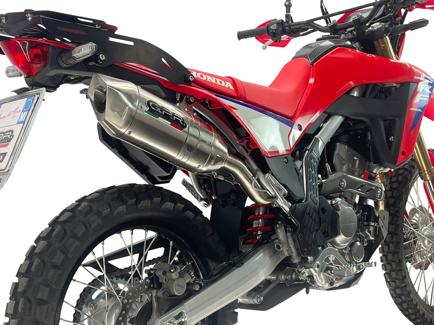 GPR pot echappement compatible avec Honda Crf 300 L - Rally 2025-2026, Furore-X Inox, Pot Echappement homologué pour les marchés non européens 