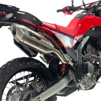 GPR pot echappement compatible avec Honda Crf 300 L - Rally 2025-2026, Furore-X Inox, Pot Echappement homologué pour les marchés non européens 