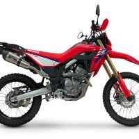 GPR pot echappement compatible avec Honda Crf 300 L - Rally 2025-2026, New Grand Prix Evo Titanium, Pot echappement racing,silencieux avec db killer et des tuyaux de liaison sans homologation 