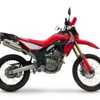 GPR pot echappement compatible avec Honda Crf 300 L - Rally 2025-2026, Satinox, Échappement légal, homologué,silencieux avec catalyseur, db killer amovible et tuyau de liaison spécifique 