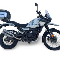 GPR pot echappement compatible avec Royal Enfield Guerrilla 450  2024-2025, Deeptone Duplex, Paire de pot d'échappement homologuées, livrées avec db killer amovible et raccords spécifiques 