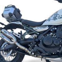 GPR pot echappement compatible avec Royal Enfield Guerrilla 450  2024-2025, Deeptone Duplex, Paire de pot d'échappement homologuées, livrées avec db killer amovible et raccords spécifiques 