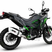 GPR pot echappement compatible avec Kawasaki KLE 500 2026-2027, Albus Ceramic, Échappement légal, homologué,silencieux avec db killer amovible et tuyau de liaison spécifique 