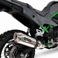GPR pot echappement compatible avec Kawasaki KLE 500 2026-2027, PENTA ADVENTURE FULL TITANIUM, Échappement légal, homologué,silencieux avec db killer amovible et tuyau de liaison spécifique 
