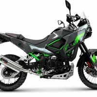 GPR pot echappement compatible avec Kawasaki KLE 500 2026-2027, Trioval, Échappement légal, homologué,silencieux avec db killer amovible et tuyau de liaison spécifique 