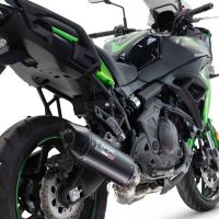 GPR exhaust compatible with  Kawasaki Versys 650 2023-2025, Furore-X Titanio Nero, Full system including silencer approved for noise,db killer and catalyst, EPA-compliant compliant for inspection 