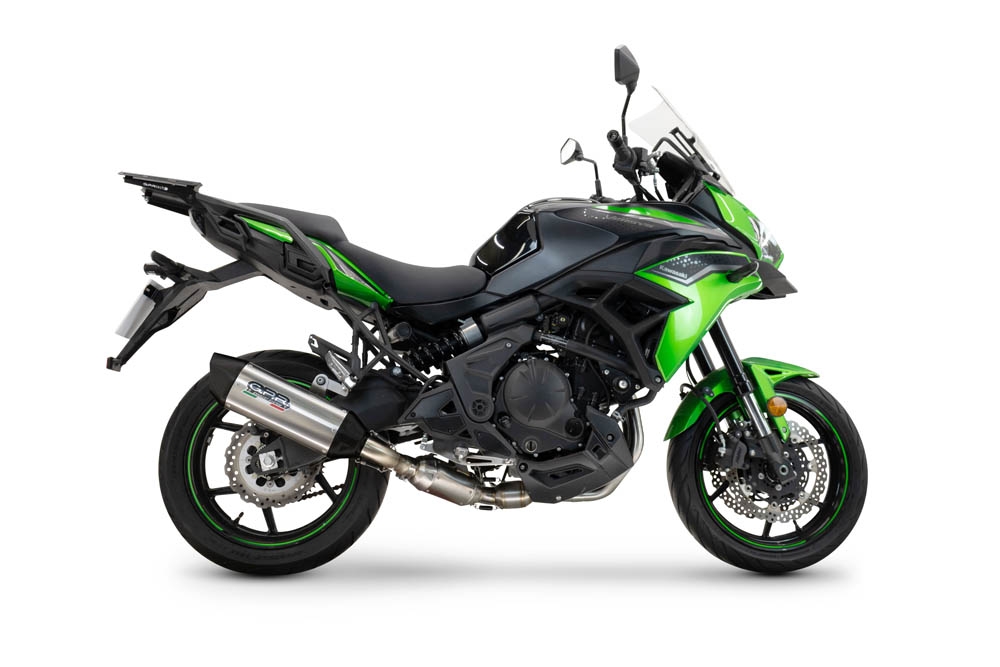 GPR exhaust compatible with  Kawasaki Versys 650 2023-2025, Furore-X Titanio, Full system including silencer approved for noise,db killer and catalyst, EPA-compliant compliant for inspection 